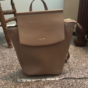 Pixie Mood Tan Backpack with Structured Design